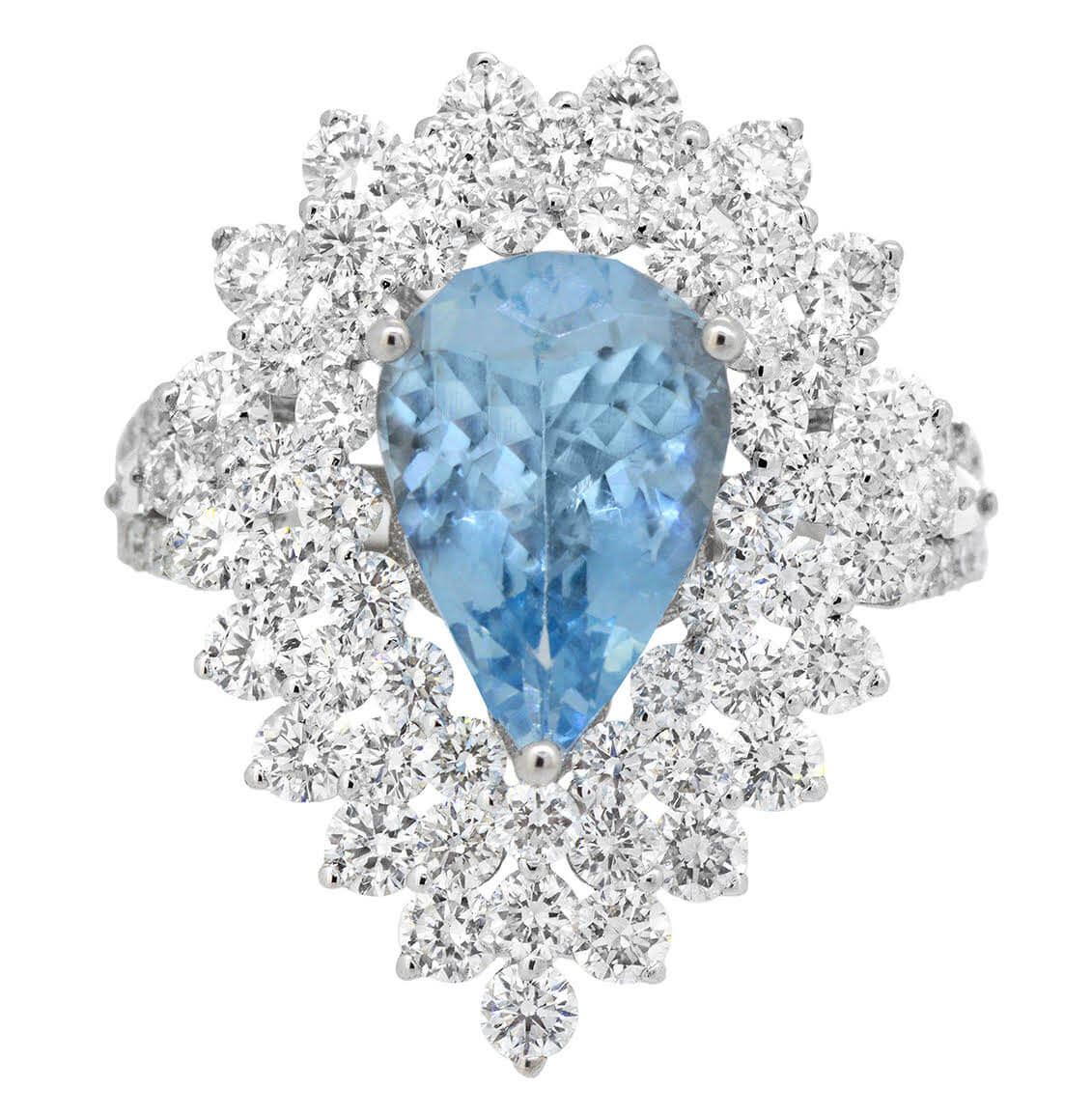 2.37Ct Aquamarine Ring 18K