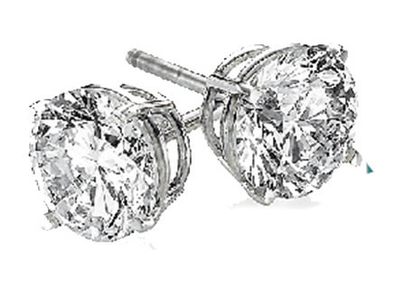 4.03Ct Diamond Stud Earrings