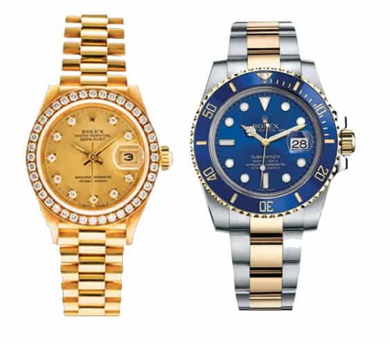 Rolex Lady's Presidential and Two Tone Submariner