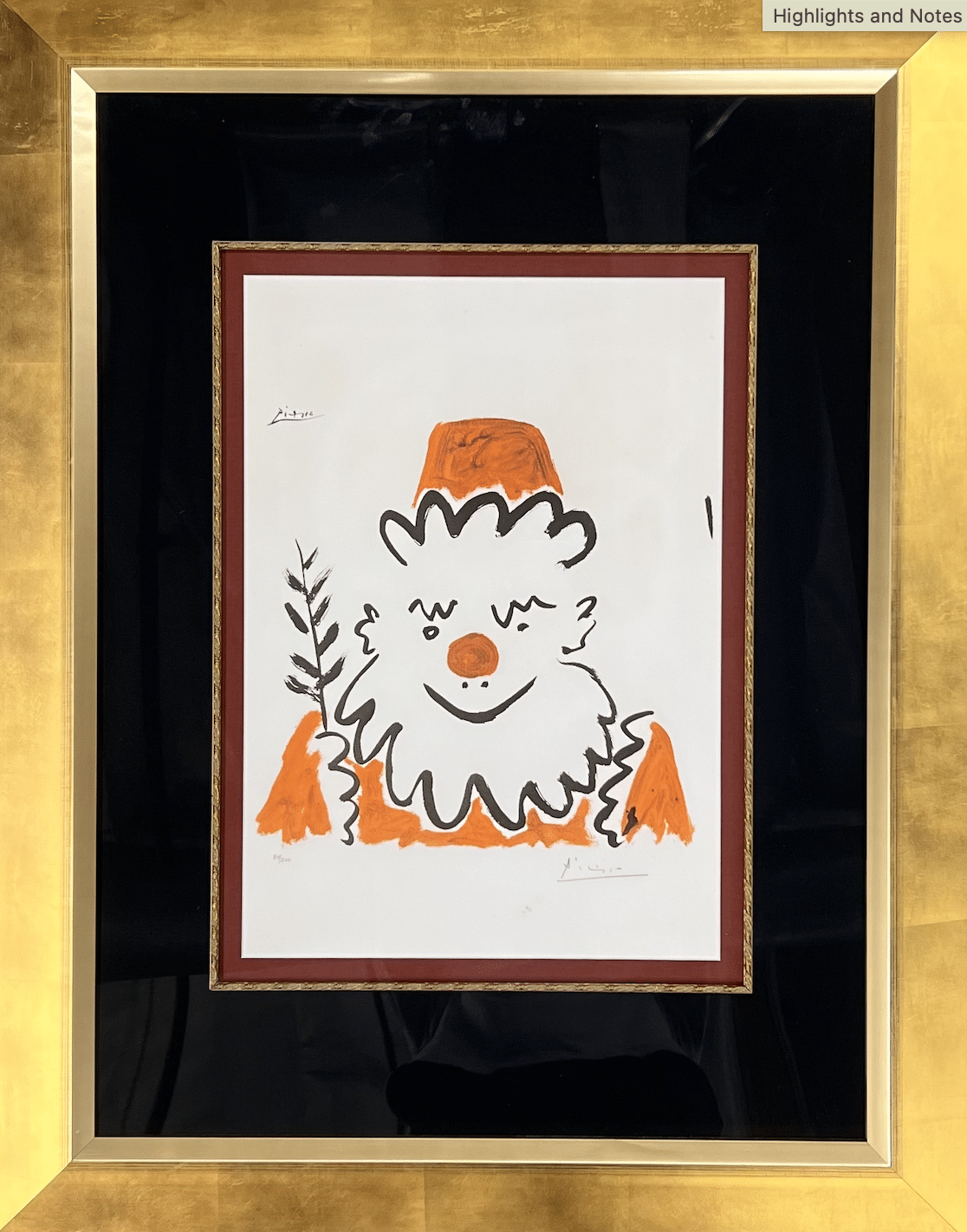 Picasso Pere Noel Original Lithograph Hand Signed