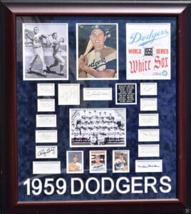 1959 Dodgers Signed Collage
