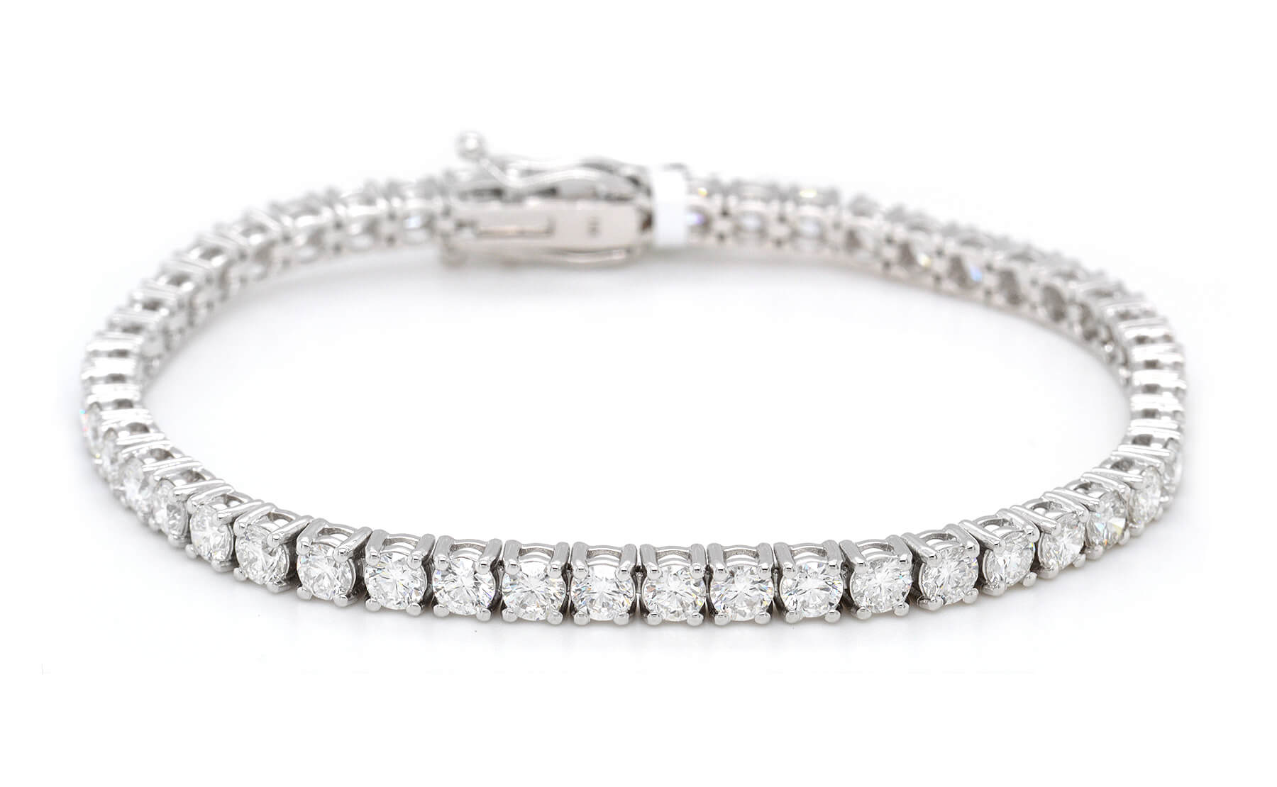 14K 13.02ct Diamond Tennis Bracelet