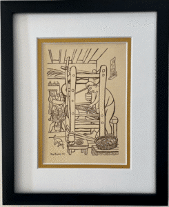 Diego Rivera Vintage Gravure