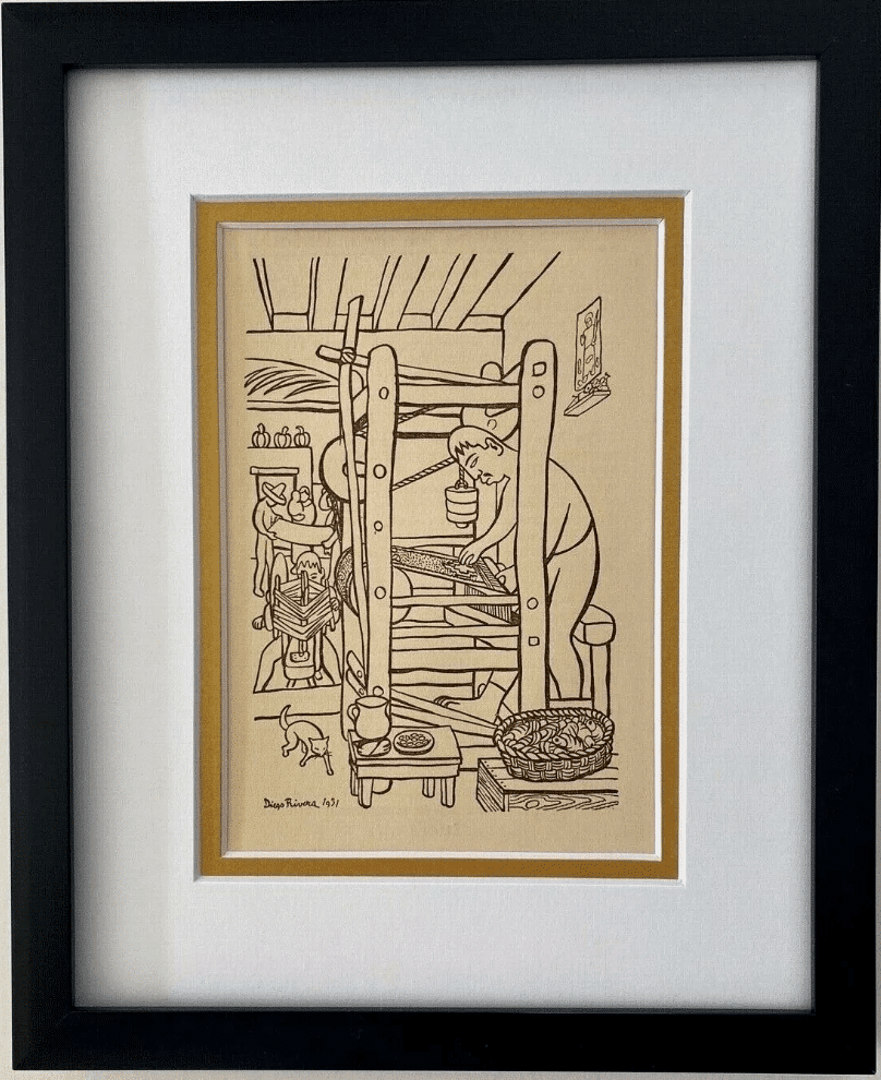 Diego Rivera Vintage Gravure