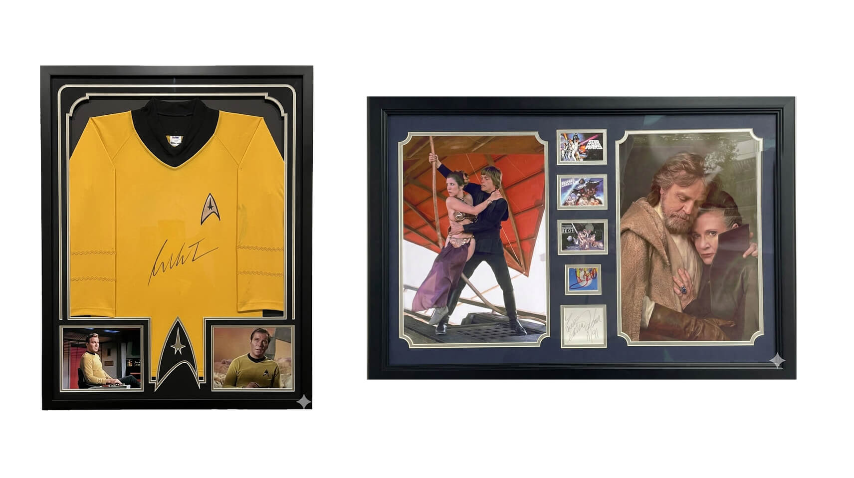 Star Wars and Star Trek Signed Collage