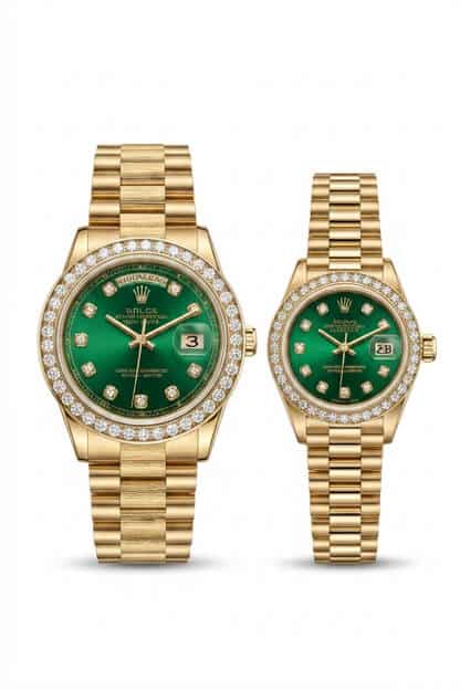 18K Rolex Presidential His and Hers