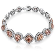 18K Tone Gold 5.22ct Pink Diamond Bracelet