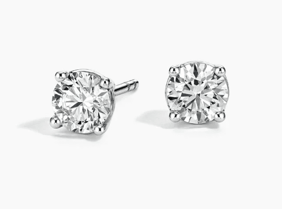 4.14Ct Diamond Stud Earrings
