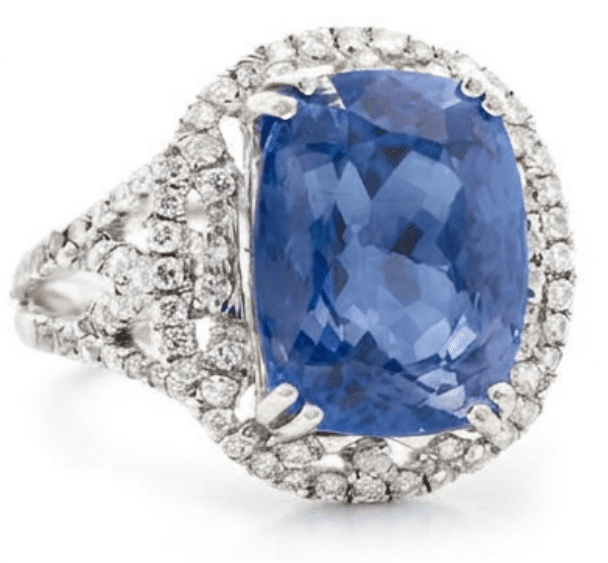 8.32CT Tanzanite & .69ctw Diamond Ring