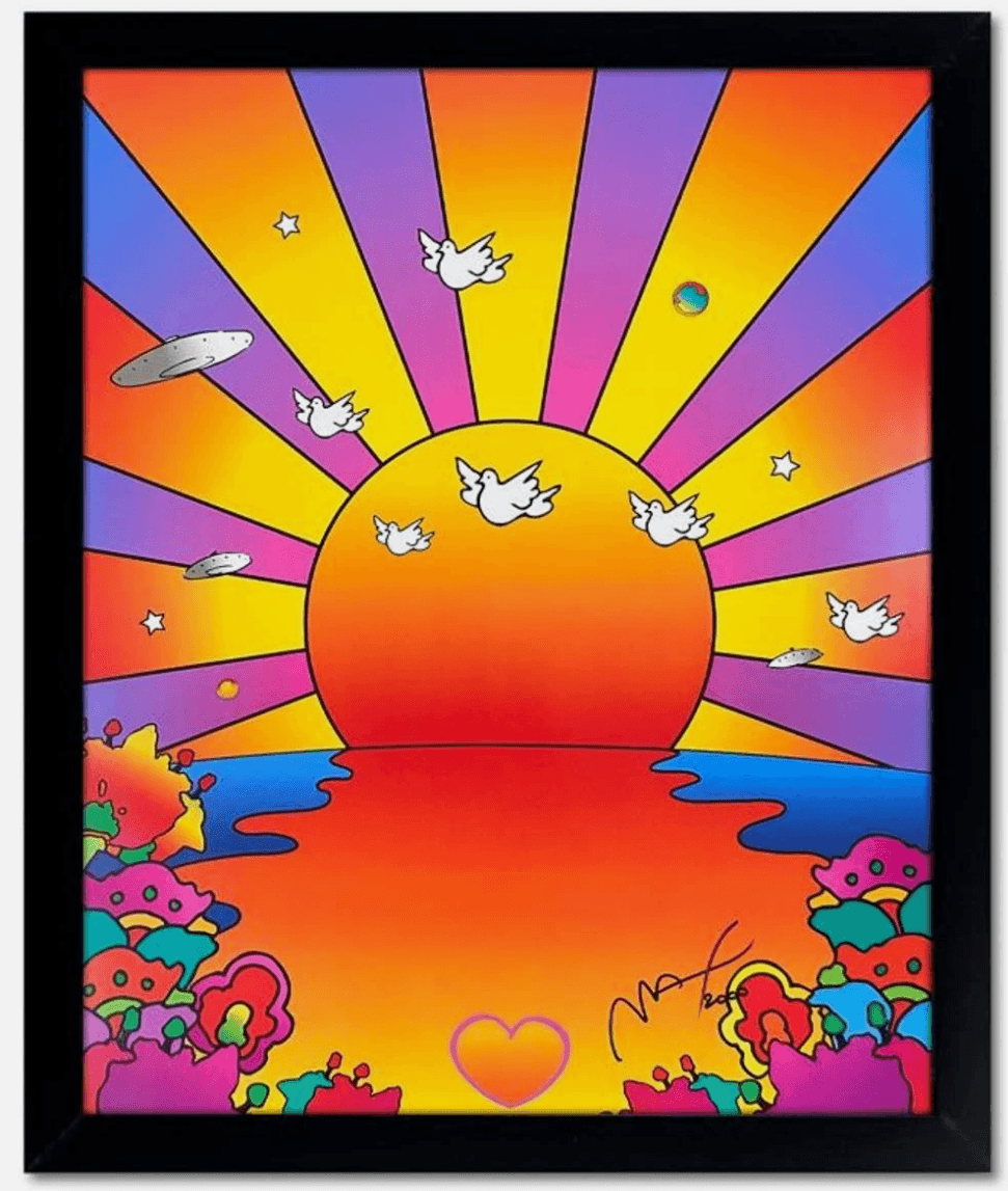 Peter Max Original Mixed Media