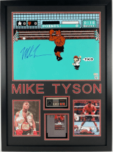 Tyson Signed Punch Out Collage